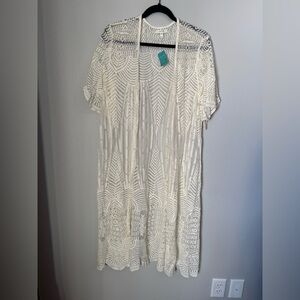 Maurices Ivory Lace Cardigan
